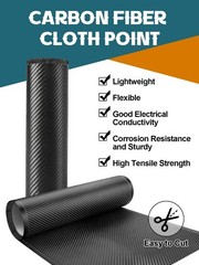 Kalolary 5FT Carbon Fiber Repair Kit, Carbon Fibers Fabric Resin Kit