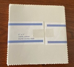 5″ Squares – Cotton Supreme French Vanilla by RJR, (42) 5″x5″ pieces, #7400-56