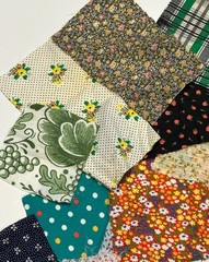 Vintage Mixed Lot 45+ Pieces Floral Cotton Fabric Quilt Flowers Scraps Assorted