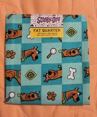 Scooby-Doo 🐕‍🦺 Fat Quarter Blue-Green 18″x21″ 100% cotton New! Free shipping!