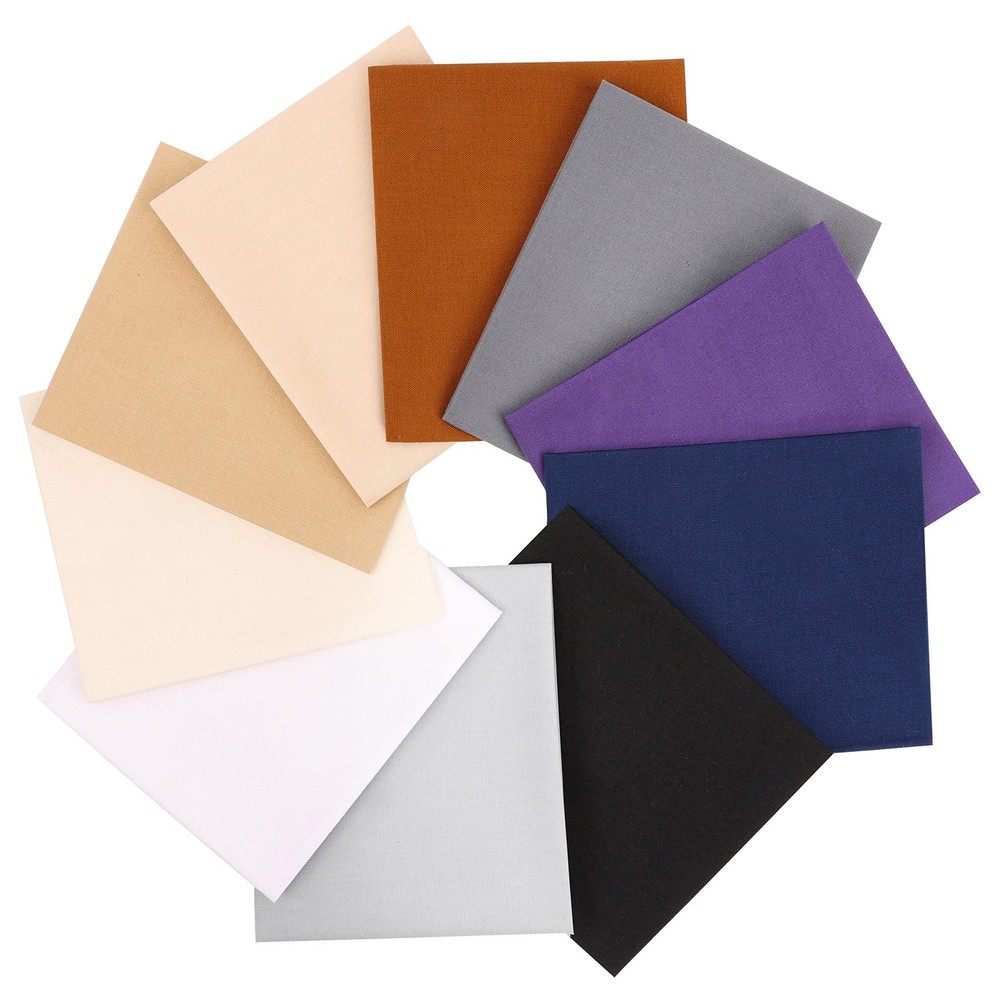 10 PCS 18×21 in Neutral Fat Quarters Cotton Quilting Fabric Bundles Sewing