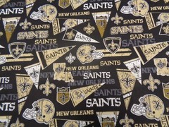 NEW ORLEANS SAINTS NFL NEW MULTI DESIGN 100% COTTON 1 YARD PIECE NEW 36″ X 44″