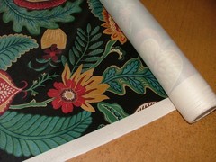 iLiv Velvet Curtain Fabric 2.3 Metres Cantaloupe Ebony Upholstery Cushion Blind