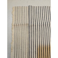 Vintage Antique Blue Stripe Ticking Fabric 33″x4.25 yards Rare HTF
