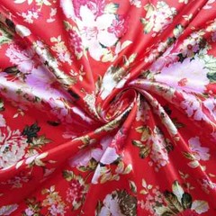 58″ Wide By Yards Charmeuse Material Butterfly Flower Satin Fabric Scarf Diy