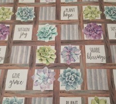 Rustic Rosettes BTY Sandy Lynam Clough P&B Textiles Succulents Floral