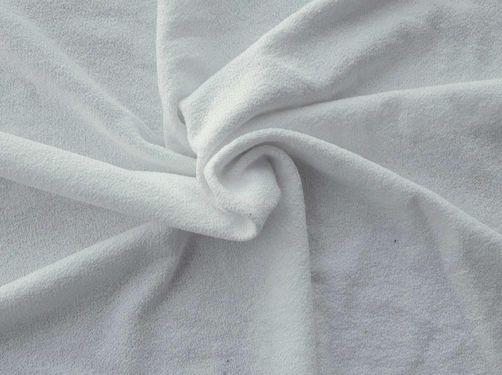 Cotton Sweater Knit Back French Terry Fabric by Yard Bleach 370GSM 72201-2