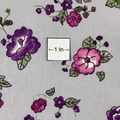 “Small Asian Floral Garden” cotton/synthetic one-way Stretch Perfect 66″W