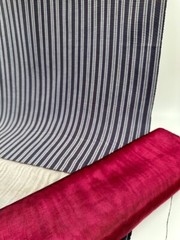 Burgundy Silk Moire Fabric By The Meter, Watermark Patterned Shantung.