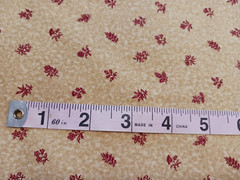 Gold & Deep Red Floral Print Quality Cotton Fabric Made in Japan Hobby Lobby 2 C