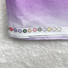 Leslie Beck Border Fabric Fairies Flowers Purple Springs Creative 2yds 34″ x 44