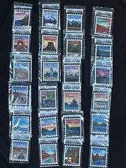 24-100% COTTON SATEEN 6″x7″ NATIONAL PARK QUILT PANELS BY ZEBRA