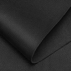Black Faux Leather PU Leather Fabric 36″ X 54″ 1 Yard 0.8 Mm Thickness Synthetic