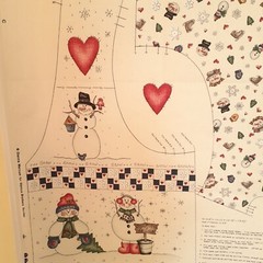 Dianna Marcum for Marcus Brothers Snow Buddies Vest Panel One Size Cream/Ivory