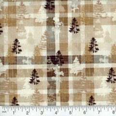 Tartan Trees Brown Check #B2-1-7 BTY
