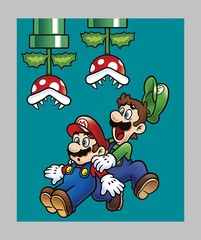 Nintendo Fabric Panel Mario 100% Cotton From Springs Creative