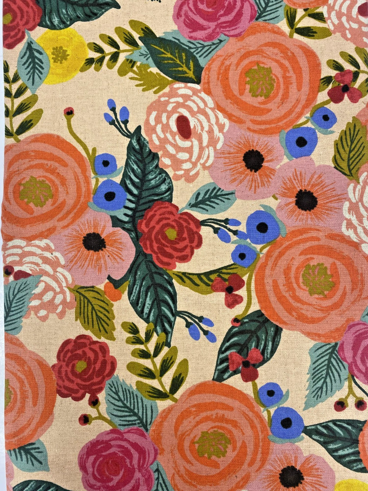 Rifle Paper Co English Garden Canvas Pink Fabric 2 Yards