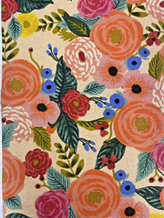 Rifle Paper Co English Garden Canvas Pink Fabric 2 Yards