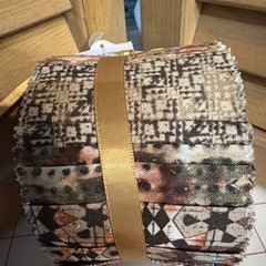Jelly Roll 2.5 X 42” Brown Glitter Cotton Fabric Roll