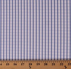60″ Fine Quality Blue Checkered Plaid Lightweight Shirting Fabric BTY D249.04