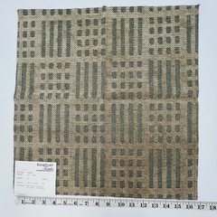 Upholstery Fabric Squares Blue Green Gray Woven Rectangles 17″ Lot of 11