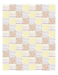Sweet Treat/Rainbow Themed Fabrics For Baby/Lap Quilt Top (80) – 5″ Squares