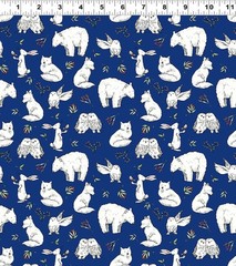 SNOWTIME from Clothworks – (30) 6.5″ fabric square set