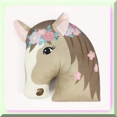 Horse-themed Fabric Sewing Kit with 8 Patterns