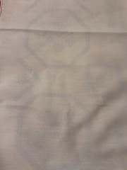 Fabric Light Green Tablecloth 52 X 52 With Some Floss needs done