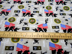 1 yard U.S. Army Strong Military Print Fabric
