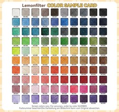 All Purpose Sewing Thread, Lemonfilter 100 100 Colors, Multicolor + 100 Pcs