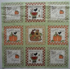 Cotton Fabric Group B – Top Square Harvest Thyme 1 Piece 12 1/4″ L x 12 1/4″ W