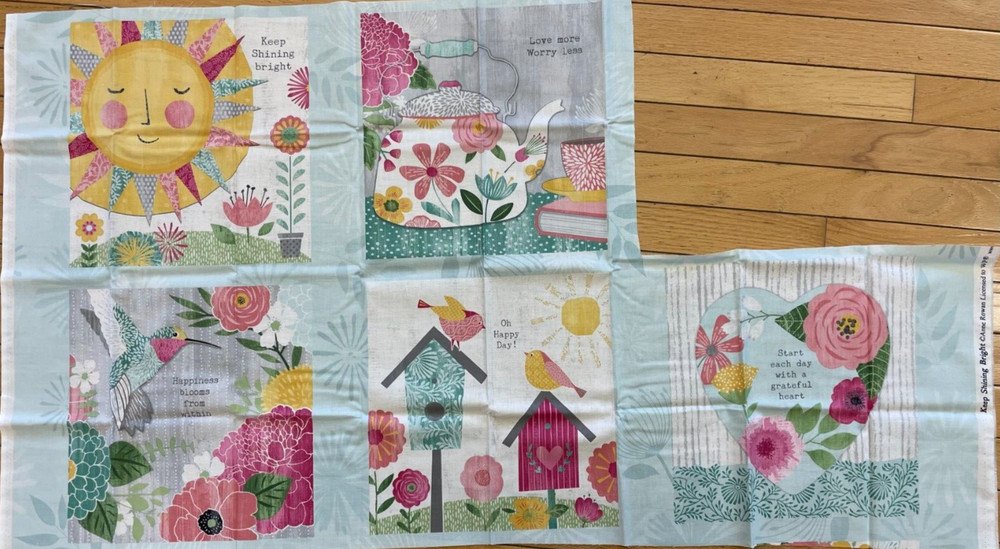 KEEP SHINING BRIGHT BY ANNE ROWAN-CRAFT MULTI PANEL (5 BLOCK PANEL ONLY)
