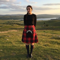 Fraser Modern Tartan Fabric Poly Viscose Wool Free-Multiple Sizes Available