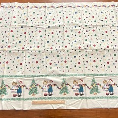 BTY Raggedy Christmas Border Fabric Daisy Kingdom Cotton Print