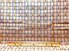 Homespun Sunflower Plaid Fabric 27” X 59” New