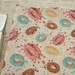 Vintage Donut Jacquard Tapestry Upholstery Decorative Art Fabric by the Yard DIY