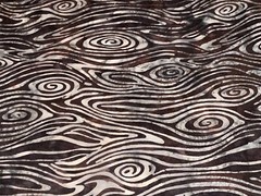 By 1/2 Yd Bali Batiks Cotton Quilt Store Fabric Wood Grain Dark Brown