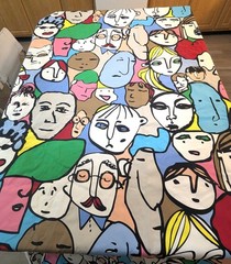 IKEA Gulvi Faces Beckman’s College of Design 4 Yards of 58″ Unused Fabric 2010