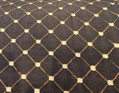 Heritage Brown Gold Diamond Honeycomb Backed Upholstery Fabric by the yard
