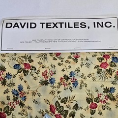 Vintage Sample Swatch Pack David Textiles Fabric Floral Morning Glory 12″x12-18″