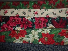 POINSETTIA CHRISTMAS flowers Cotton QUILT Fabric U-PICK see info 1/2 yd BTHY