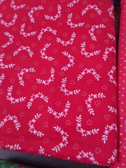 Lot of Fabric, Christmas Theme, Red, White, Green, Gold, 2lb 8oz
