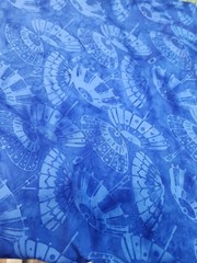Blue Ombre Umbrellas Cotton Fabric 1.25 Yards quilting applique sewing