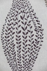 HARLEQUIN CURTAIN FABRIC DESIGN “Betula” 3 METRES SLATE & CHOCOLATE EMBROIDERED