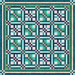 Wilmington Batiks – Desert Blossom – Bricks – Light Pink, Fabric BTY