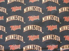 MINNESOTA TWINS MLB COTTON FABRIC 1/4 YARD X 57″ for Mask FREE SHIP New 9″ X 57″