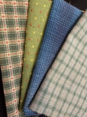 10 pcs Yarn-Dyed Cotton Fabric Bundle 7×9” Patchwork Quilting