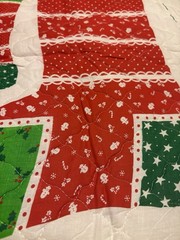 Vtg Spring Mills 4 Christmas Stocking Patterns Cut Sew Quilt Patchwork Red Green