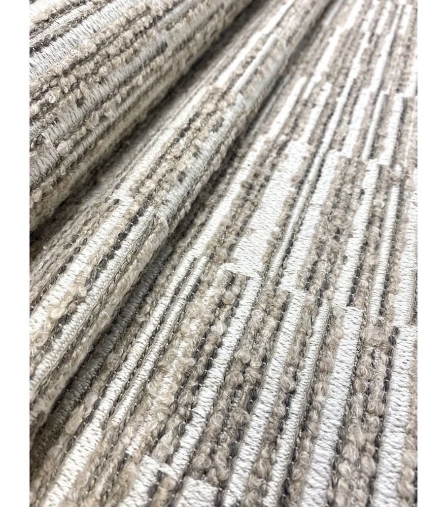 Jane Clayton striped boucle Upholstery Fabric remnant 27″ WHS 3406